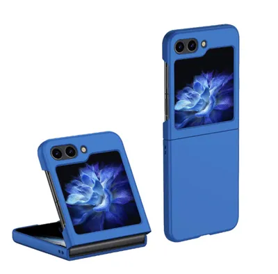 Produktbild von Für Samsung Galaxy Z Flip5 5G Faltbare Schutzhülle Dunkelblau Schutz Case
