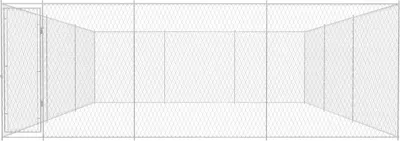 Produktbild von vidaXL Outdoor-Hundezwinger Verzinkter Stahl 570x570x185 cm