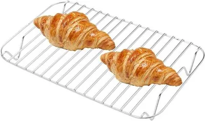 Immagine prodotto di Griglia da cottura, griglia in acciaio inossidabile, per cucina all'aperto, picnic, barbecue, color argento