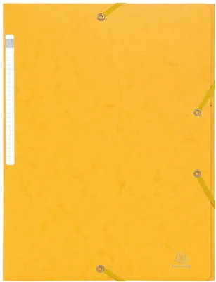 Image de Classeur à élastique, 3 rabats, Scotten Manila, carton 400 g, format A4, jaune