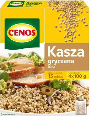 Image de Cenos Gruaux de sarrasin blanc 400 g (4 sachets)