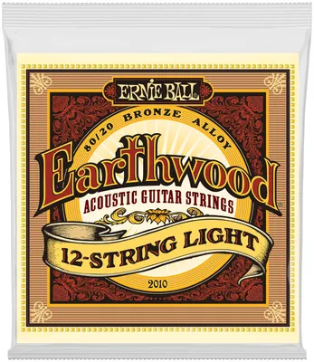 Obrázek produktu pro Ernie Ball 2010 Earthwood 80-20 Bronze - Struny Pro 12-Strunnou Akustickou Kytaru