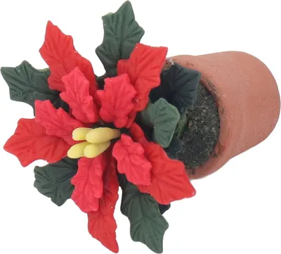 Produktbild von Puppenhaus-Miniatur-Tonblumen-Simulation, künstliche Dekoration für 1/12 Zubehör