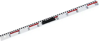 Produktbild von Tafel-Lineal BBR100 100cm weiß Packung mit 10 Stück