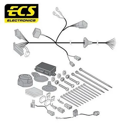 Image de Kit électrique ECS FI-036-DH pour attelage de remorque - Kit électrique pour FIAT PANDA (169) - Dispositif d'attelage