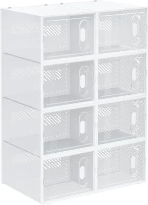 Produktbild von Schuhaufbewahrung - Schuhbox - Kunststoff - 28 x 36 x 21 cm - Selbstmontage - Transparent