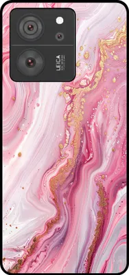 Produktbild von Smartphonica Telefon Fall geeignet für Xiaomi 13T / 13T Pro mit Marmor-Druck - TPU zurück Abdeckung Fall Marmor-Design - Pink
