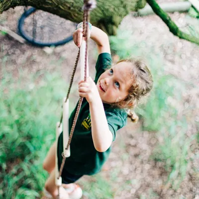 Produktbild von BigJigs Seilleiter Holz Kletterspielzeug - 210 cm - Outdoor Spielzeug