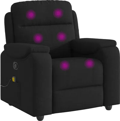 Produktbild von vidaXL Massagesessel Schwarz Stoff