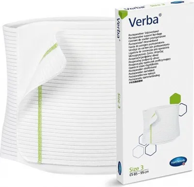 Obrázek produktu pro Břišní elastický podpůrný pás Verba, vel. 3 (85 - 95 cm)
