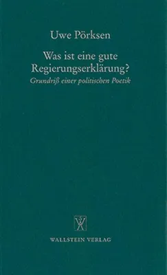 Immagine prodotto di Pörksen, U: Regierungserklärung