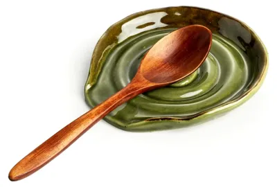 Produktbild von Löffelablage aus Keramik, 13 cm, in Ofengrün