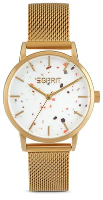 Produktbild von Esprit Damen Uhr Armbanduhr EVERYDAY TERRAZZO Edelstahl Gold H.88875231