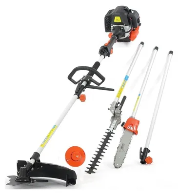Imagen del producto de Desbrozadora multifunción cortasetos motosierra - 52 cc - 5 en 1 gasolina - 3,0 CV