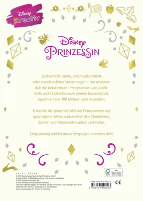 Zdjęcie produktu dla Disney Creative: Disney Princess - 100 motywów do pokolorowania i relaksu
