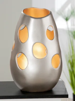 Obrázek produktu pro GILDE Stolní lampa, kónická, "Nazare", keramika, barva šampaňského, , v. 40 cm, hl. 25 cm 28894