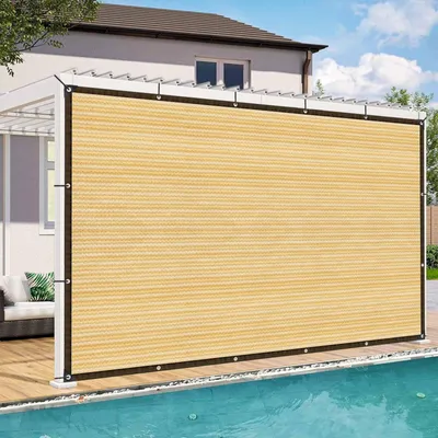 Image de Filet d'ombrage 2 x 3 mètres - Protection solaire - Perméable à l'eau - Résistant au vent - Pour l'extérieur - Protection contre le soleil : 85-90%
