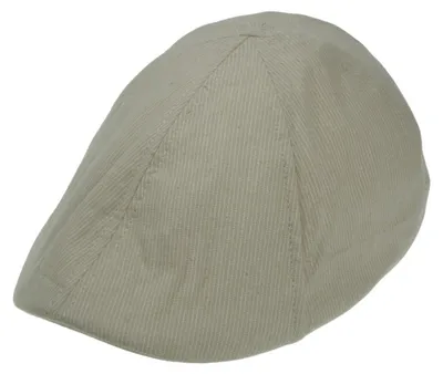 Produktbild von Gatsby Mütze beige Baumwolle-Leinen-Mix, kurzer Schirm 4,6 cm, Gummizug, Größen M/L