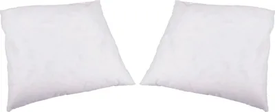 Produktbild von 2x Dekokissen weiß 40x40 cm mit Füllung 100% Polyester | Sofakissen | Kissenbezug aus 100% Polypropylen | Zierkissen für Sofa Bett Wohnzimmer