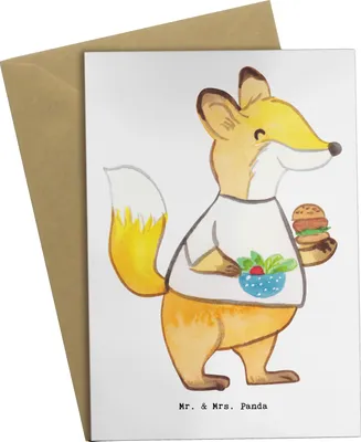 Produktbild von Mr. & Mrs. Panda Grußkarte Gastwirt Herz - Weiß - Geschenk, einladungskarten, Bar, glückwunschkarten, genesungskarte, weihnachtskarten, Kneipe, Cocktails, Bartender