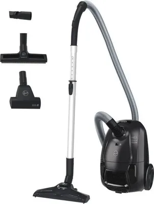 Zdjęcie produktu dla Odkurzacz workowy Hoover HE1, 2.5L, Do podłóg twardych i dywanów, Szczotka do parkietu, Mini turboszczotka do sierści zwierząt