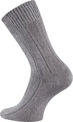Produktbild von TippTexx 24 3 Paar warme Winter Bambussocken mit Baumwolle, Ripp-Struktur, Anthrazit, Größe 43-46