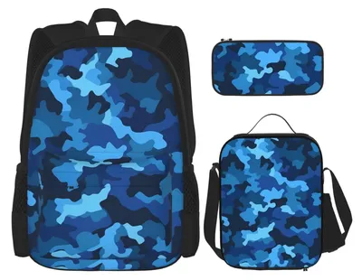 Image de Ensemble de trois pièces comprenant un sac à dos, une boîte à lunch et une trousse
