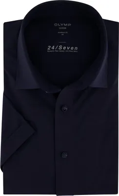 Produktbild von Kurzarmhemd Olymp navy Modern Fit