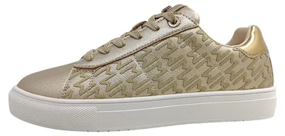 Image de Mexx Reva Blake : chaussures pour femmes, lacets, couleur or, style décontracté