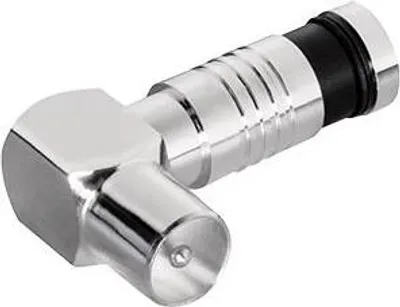 Produktbild von Iec-Kompressionsstecker, rechtwinklig für Kabel-ø 6,0-6,2 mm rg59