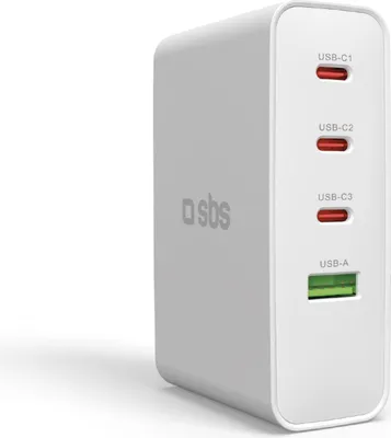 Produktbild von SBS Universal-Reise-Ladegerät-Adapter 100W, Weiß