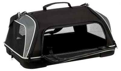 Produktbild von Hundetragetasche für Flugreisen, Schwarz/Grau, 55 x 23 x 40 cm