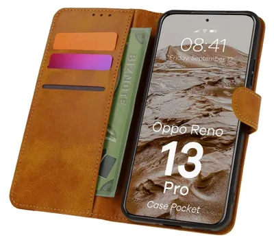 Produktbild von BIZON Case Tasche Oppo Reno13 Pro braun