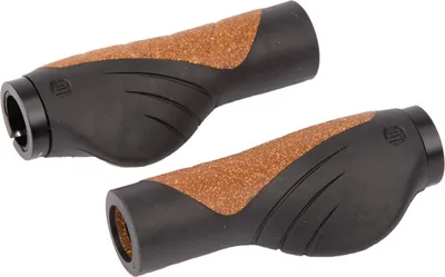 Produktbild von ergotec MTB / ATB Schraub-Griffe Aero 2, Kraton und Kork, 132 mm, Ø 22 mm, schwarz/braun (1 Paar)