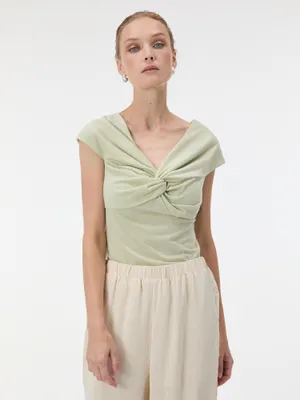 Produktbild von Orsay Hellgrünes Damen-Kurzarmtop M