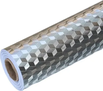 Produktbild von Kuchynská fólia, Ochranná hliníková samolepiaca fólia do kuchyne s technológiou Pro-Heat (61x300 cm) Ochrana proti striekaniu - ALUMAX strieborná