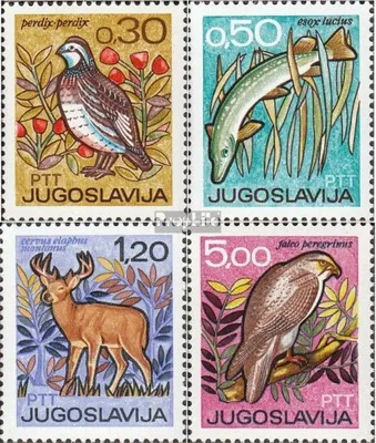 Produktbild von Briefmarken Jugoslawien 1967 Mi 1228-1231 (kompl.Ausg.) postfrisch Jagd- und Fischereimesse