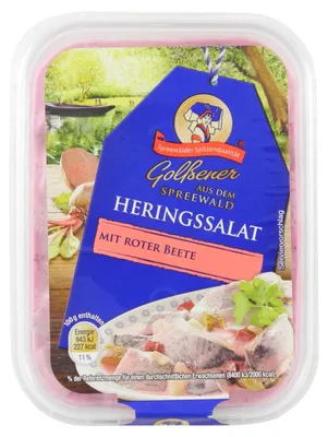 Produktbild von Heringssalat mit roter Beete von Golßener (200 g)