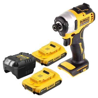 Immagine prodotto di Avvitatore a impulsi a batteria DeWalt DCF 809 D2 18 V 190 Nm 1/4" senza spazzole + 2 batterie ricaricabili 2,0 Ah + caricabatterie