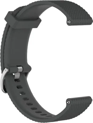 Produktbild von BStrap Silicone Bredon Armband für Garmin Venu 2, dark gray