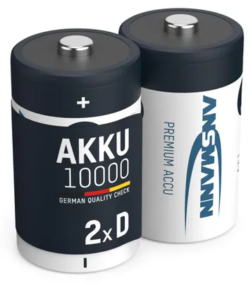 Produktbild von ANSMANN 2X Akku D 10000 mAh NiMH 1,2 V - Mono Batterien Wiederaufladbar