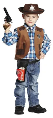 Produktbild von Cowboyweste Kinder Sheriff 140