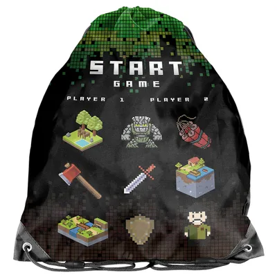 Produktbild von PASO licht Gymbag Turnbeutel Rucksack Sportbeutel Tasche START GAME PP22CR-712