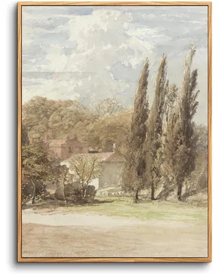 Produktbild von Leinwandbild mit Holzrahmen 30x40 cm Vintage Wanddeko Wohnzimmer Schlafzimmer Büro