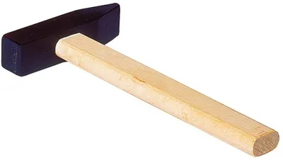 Obrázok produktu pre goki GK324 Malé drevené kladivko pre deti, 19 cm, ideálne do kufríka na náradie alebo na hry s ťukaním a zatĺkaním, prírodné/čierne