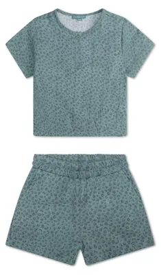 Zdjęcie produktu dla Kostiumy kąpielowe Swim Essentials Chłopięce – Muślin – Zielony – Panterka - 74/80