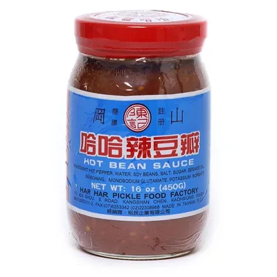 Produktbild von HAR HAR Brand Scharfe Pfeffersoße mit Sojabohnen 450g | Bohnenpaste, Scharf | Toban HOT Bean Sauce