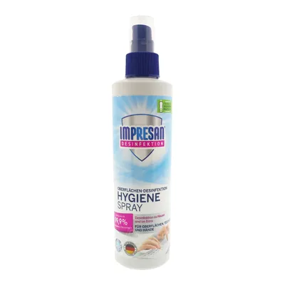 Zdjęcie produktu dla Impresan higiena pompka spray 250ml środek do dezynfekcji rąk spray środek do dezynfekcji żel do dezynfekcji rąk bakterie wirusy powierzchnie