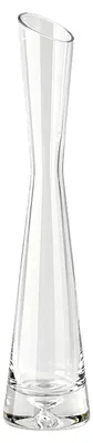 Glasvasen, handgefertigt, 25 cm, transparent, für Einzelstiele