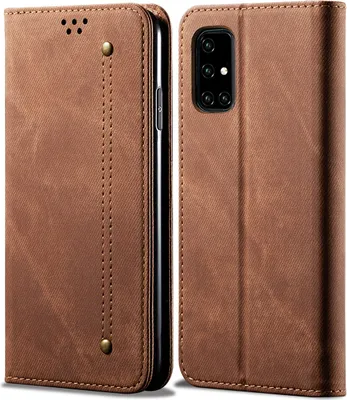 Image de Galaxy A51 Case, Leather Wallet Case with Magnetic Closure and Case with Stand Function for Samsung Galaxy A51 Samsung Galaxy A51 Brown